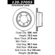 Tarcze nacinane StopTech Sport OE Style 126.37054/55 (tył)