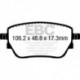 Klocki hamulcowe EBC GreenStuff DP22389 (tył)