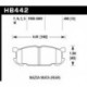 Klocki hamulcowe Hawk Performance HP Plus HB442N.496 (tył)
