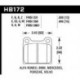 Klocki hamulcowe Hawk Performance HPS HB172F.595 (przód / tył)
