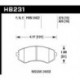 Klocki hamulcowe Hawk Performance HPS HB231F.625 (przód)