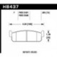 Klocki hamulcowe Hawk Performance HPS HB437F.585 (tył)