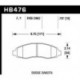 Klocki hamulcowe Hawk Performance HPS HB476F.707 (przód)