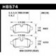 Klocki hamulcowe Hawk Performance HPS HB574F.636 (tył)