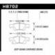 Klocki hamulcowe Hawk Performance HPS HB702F.662 (tył)