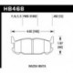 Klocki hamulcowe Hawk Performance HPS 5.0 HB468B.492 (tył)