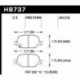 Klocki hamulcowe Hawk Performance HPS 5.0 HB737B.544 (tył)