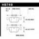 Klocki hamulcowe Hawk Performance HPS 5.0 HB749B.648 (tył)